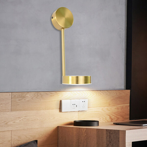 Elegant Bedside Wall Lamp - Rotary Key Switch, Wall Decor - Image 3