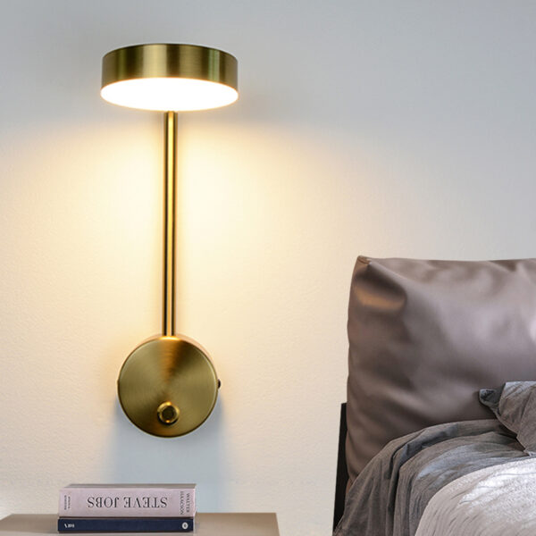 Elegant Bedside Wall Lamp - Rotary Key Switch, Wall Decor