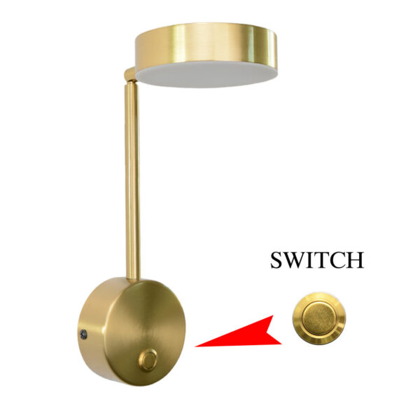 Elegant Bedside Wall Lamp - Rotary Key Switch, Wall Decor - Image 2