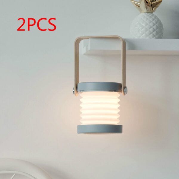 Foldable Touch Dimmable LED Night Light Lantern - Portable USB Rechargeable - Image 9