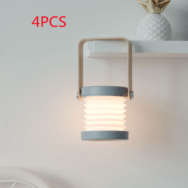 Foldable Touch Dimmable LED Night Light Lantern - Portable USB Rechargeable - Image 4