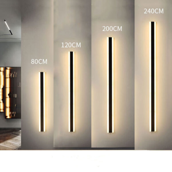 Elegant Minimalist LED Wall Lamp - Sleek Long Design - Image 2